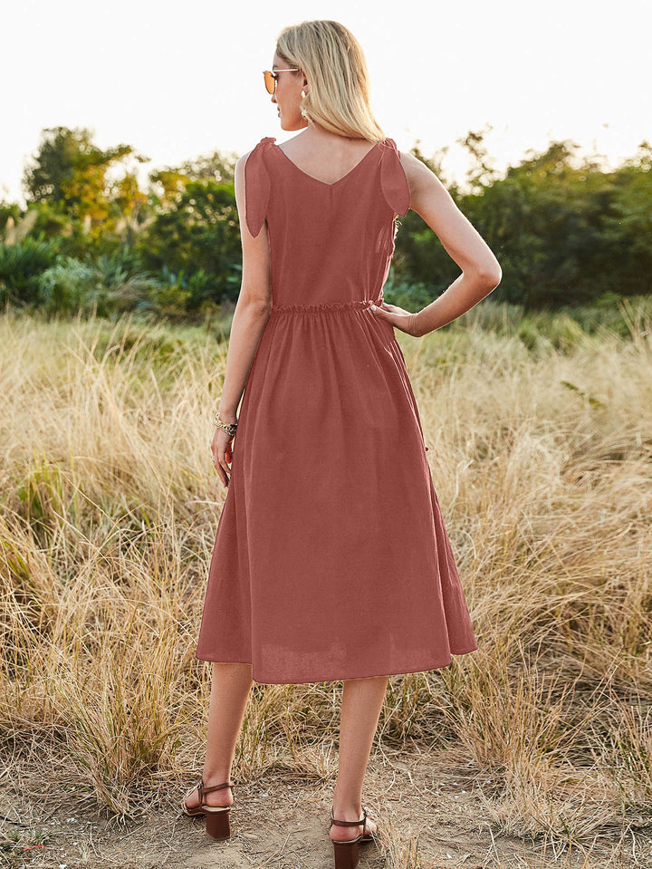 Rochie midi SHEIN, cărămiziu