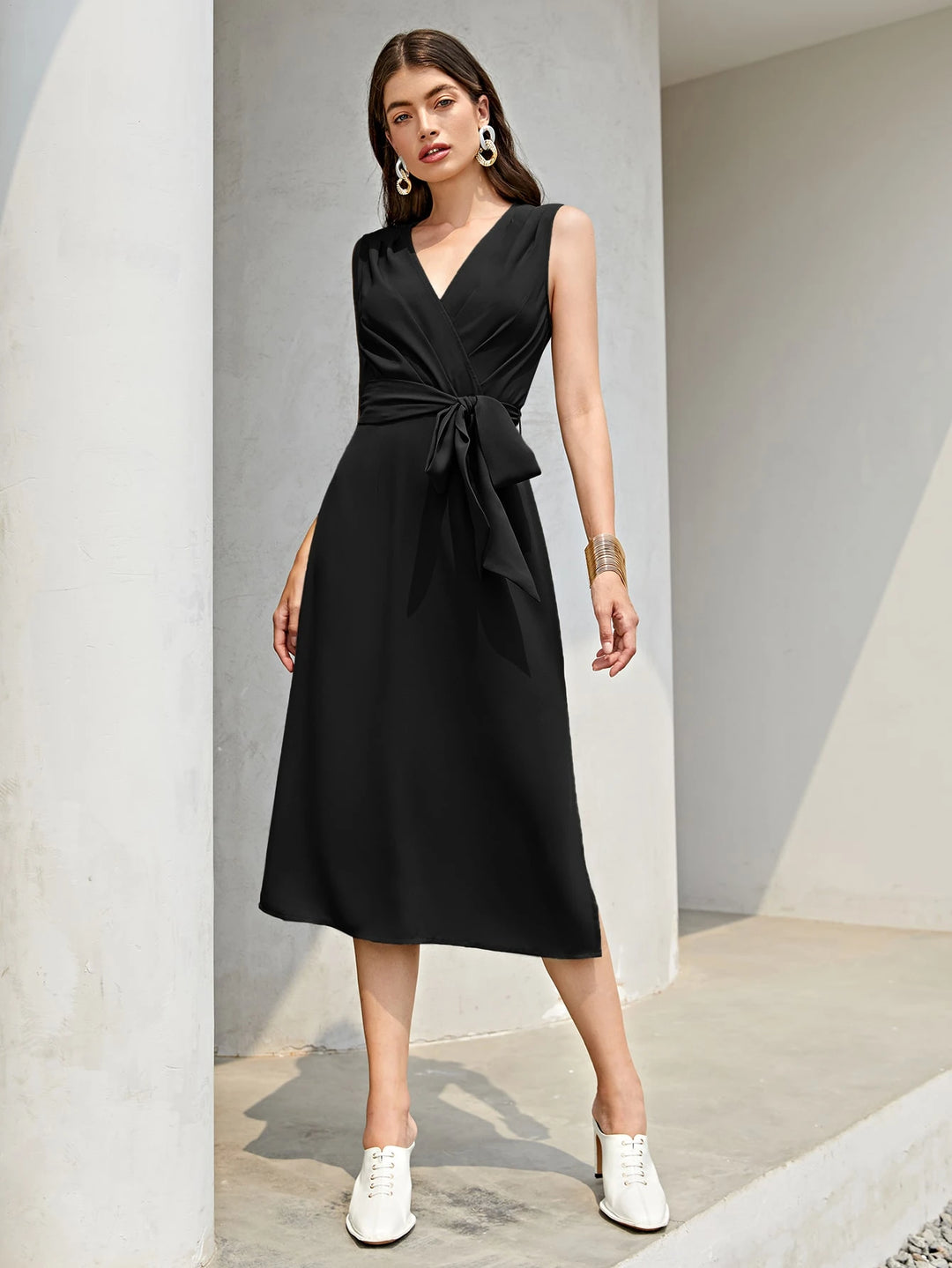 Rochie midi SHEIN, negru