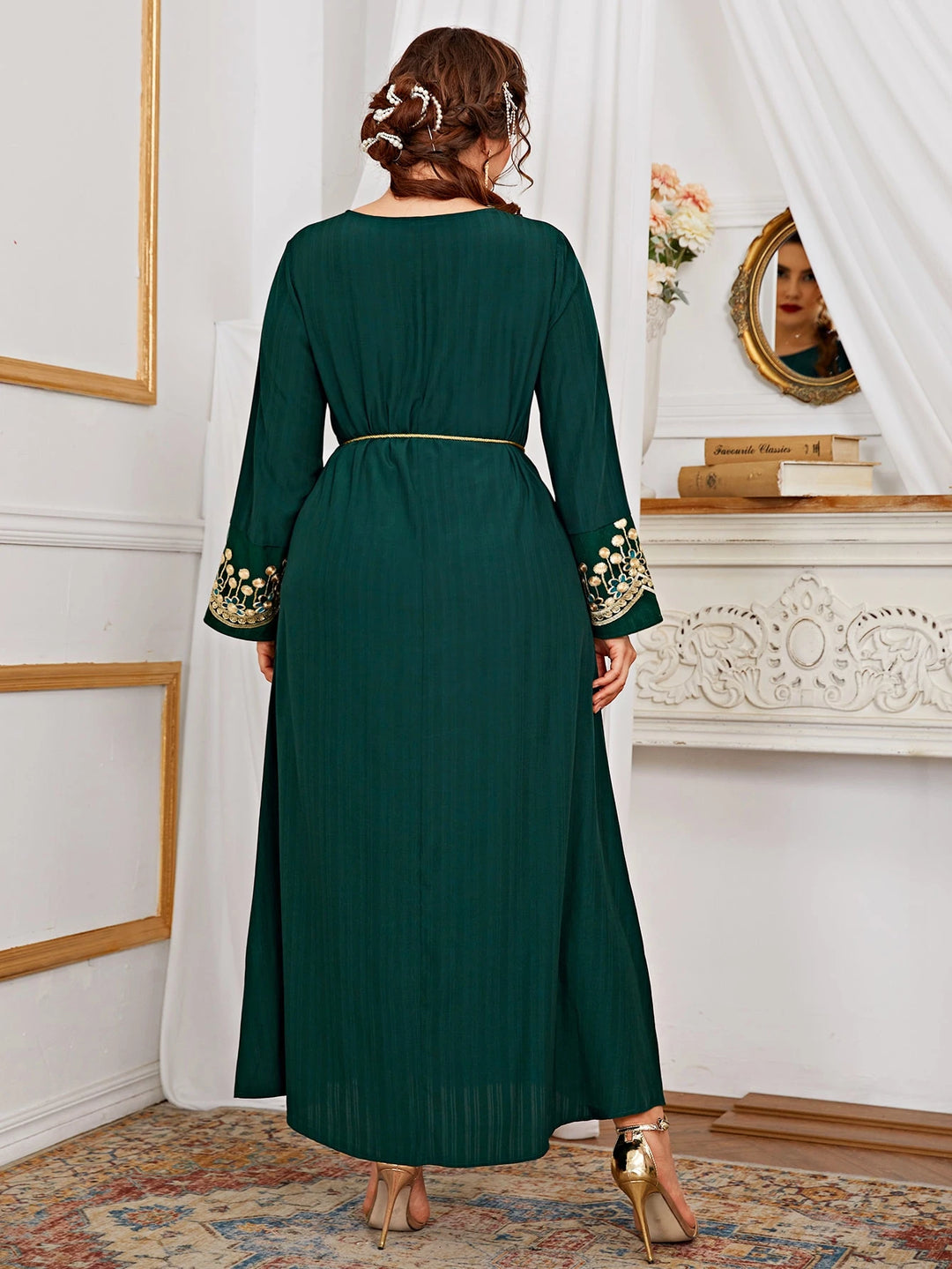 Rochie maxi SHEIN, verde