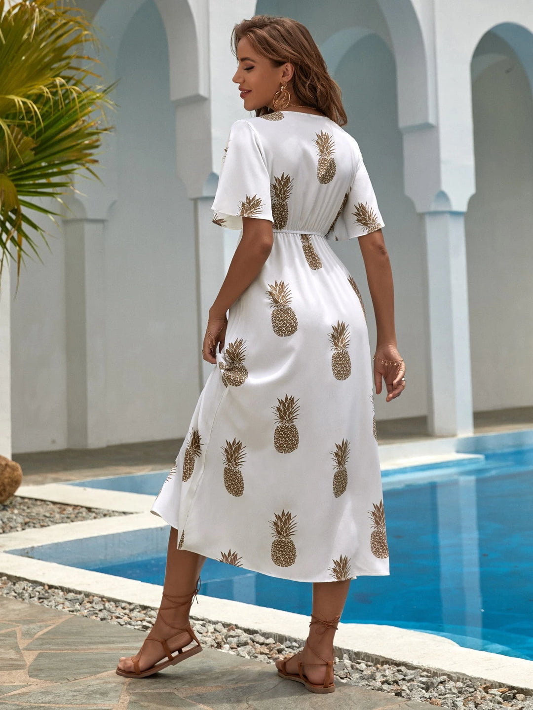 Rochie maxi SHEIN, alb