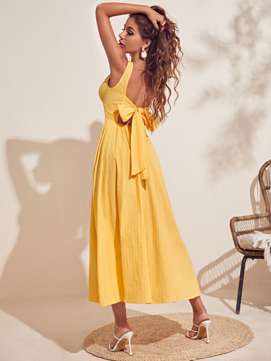 Rochie maxi SHEIN, galben