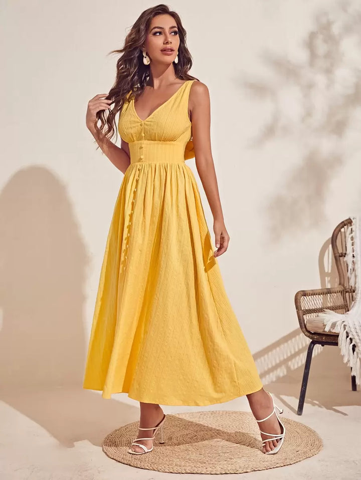 Rochie maxi SHEIN, galben