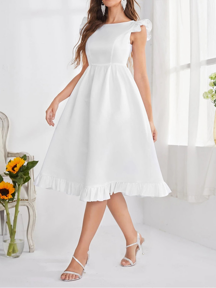 Rochie midi SHEIN, alb