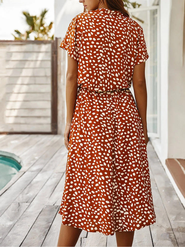 Rochie midi SHEIN, cărămiziu