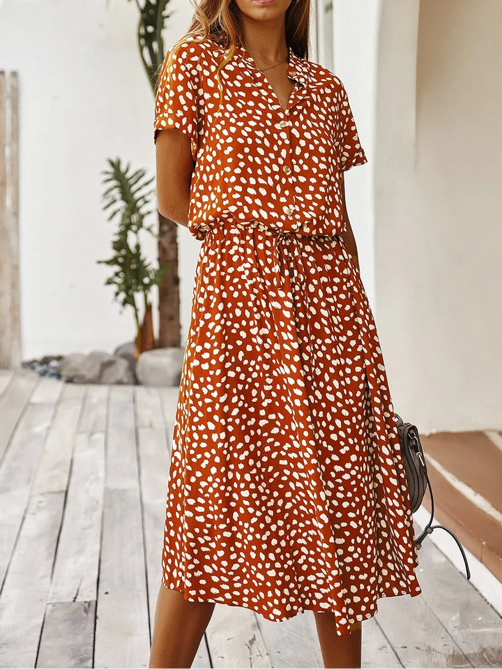 Rochie midi SHEIN, cărămiziu
