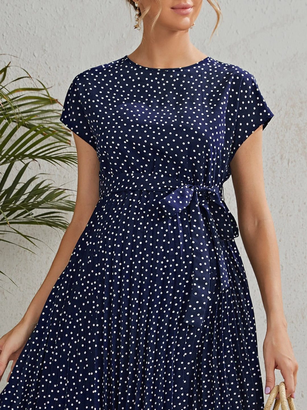 SHEIN midi ruha, kék