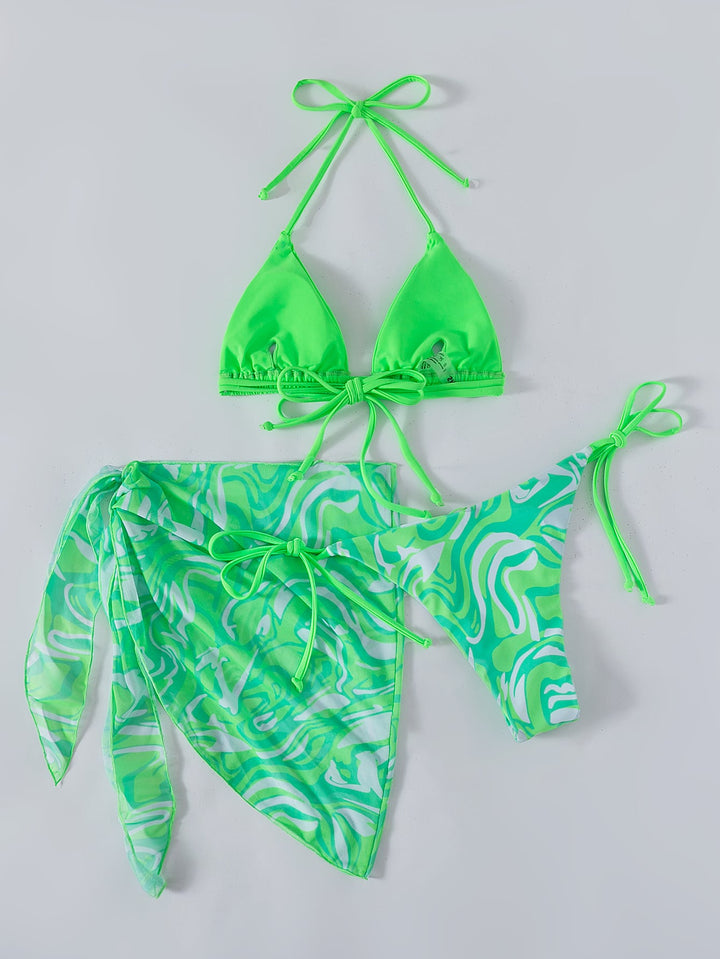 Set bikini SHEIN, verde
