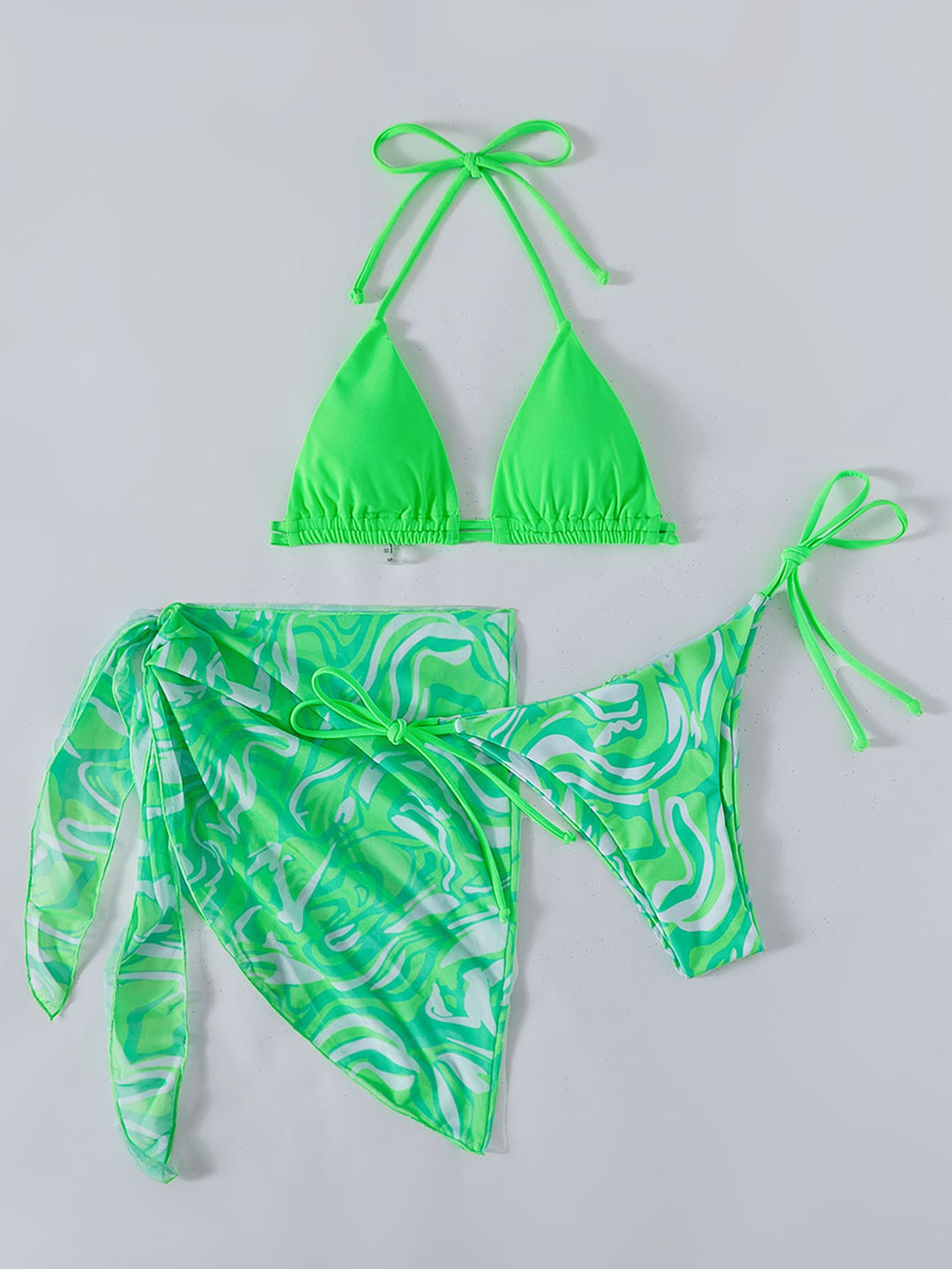 Set bikini SHEIN, verde