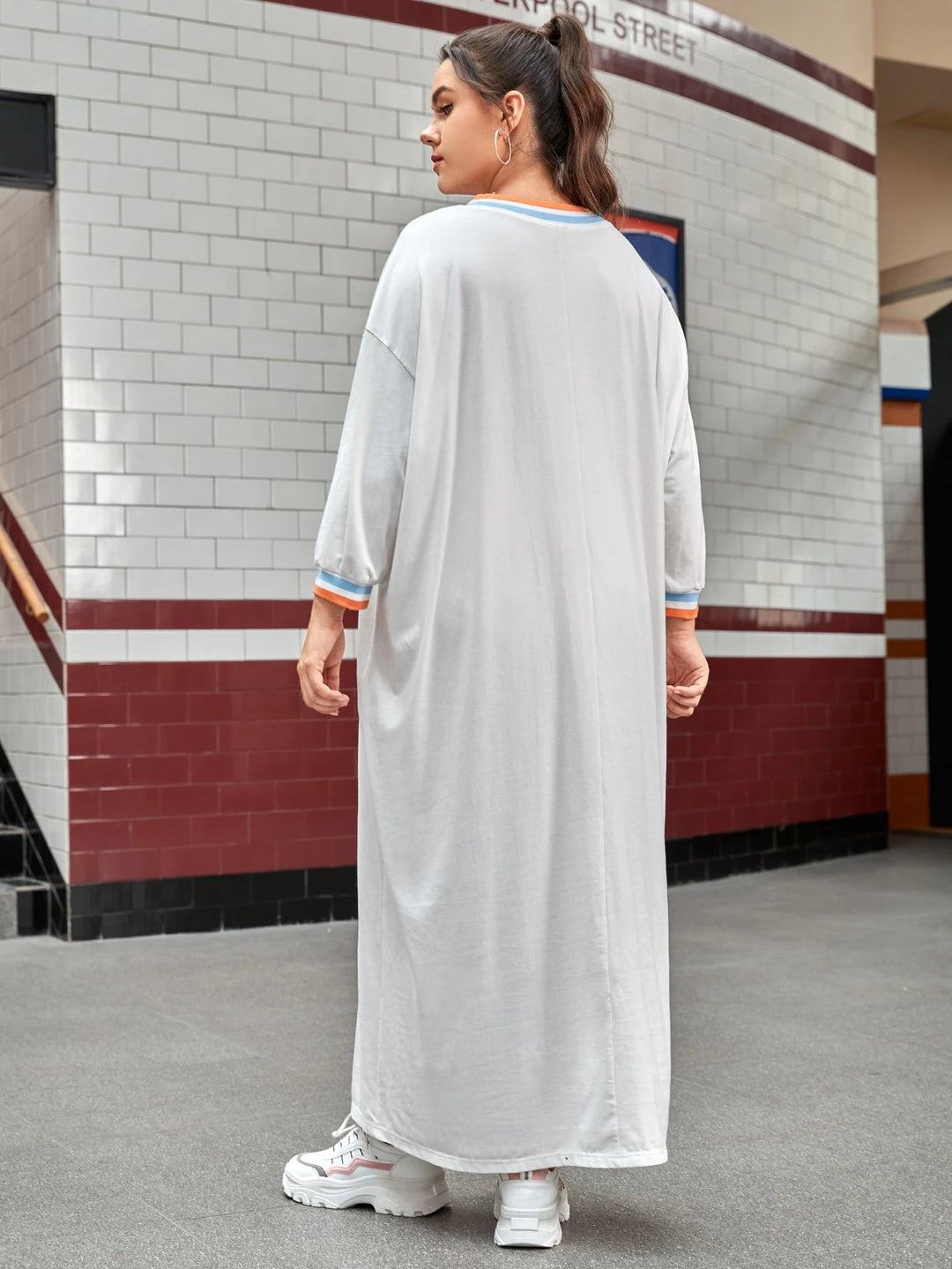 SHEIN maxi ruha, fehér