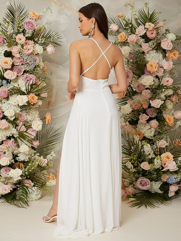 Rochie maxi SHEIN, alb