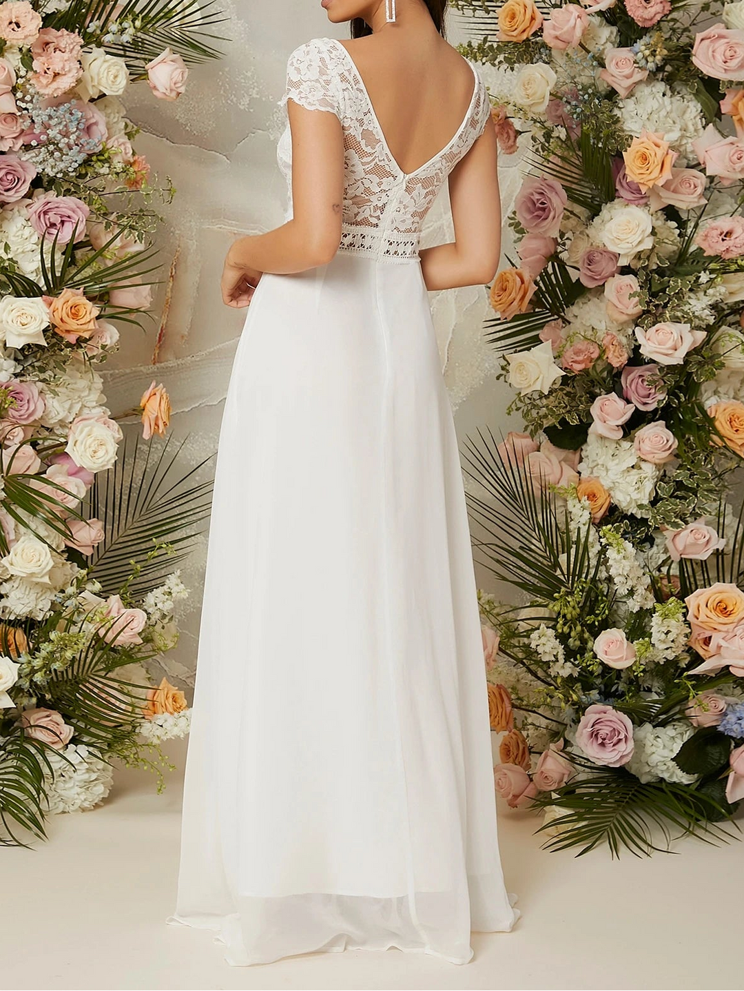 Rochie maxi SHEIN, alb