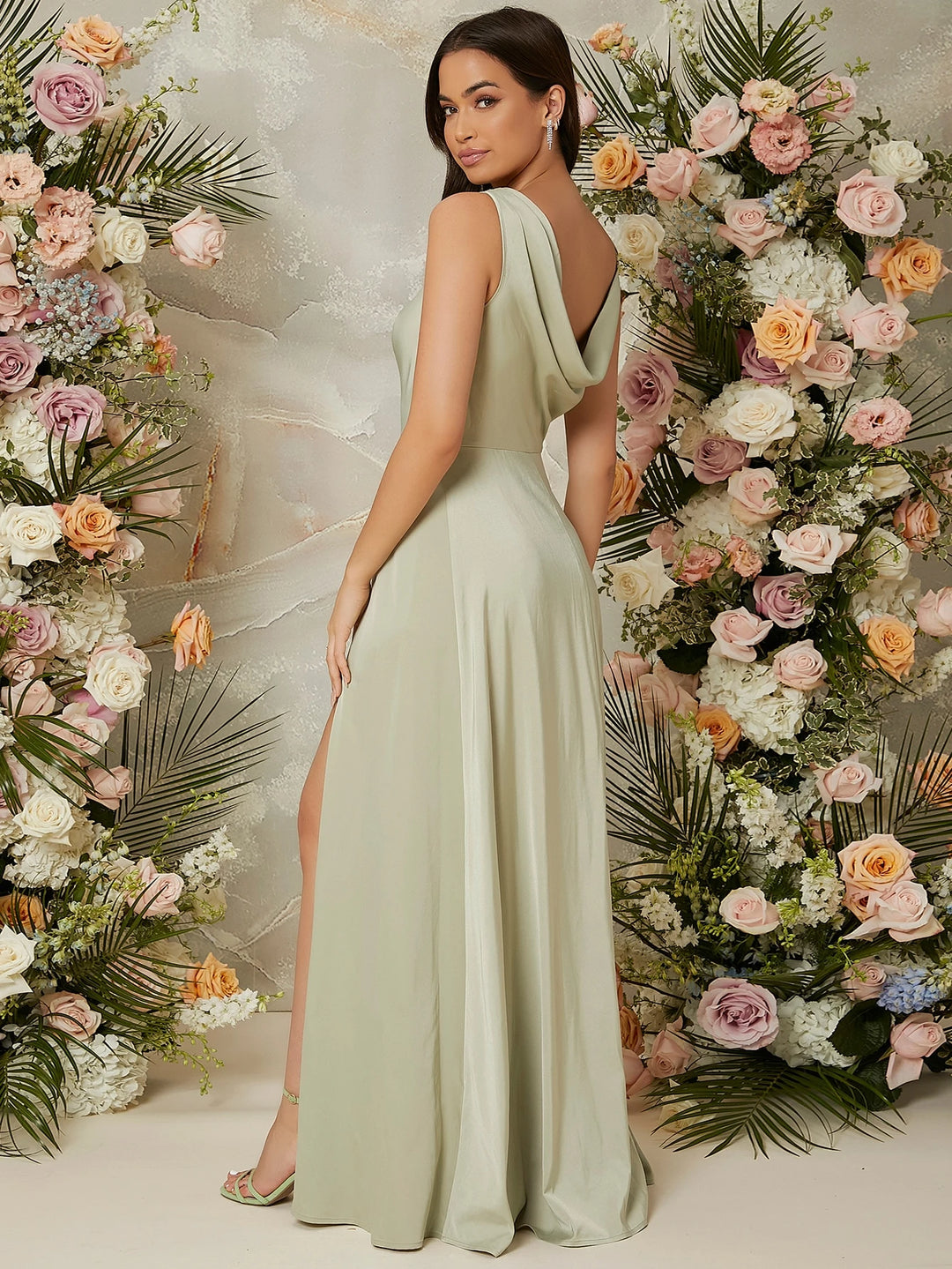 Rochie de ocazie SHEIN, verde