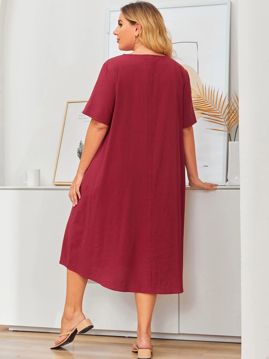 Rochie maxi SHEIN, vișiniu