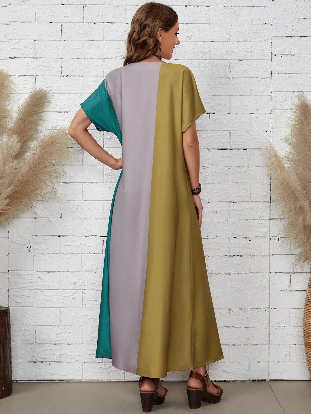 SHEIN maxi ruha, mix színek