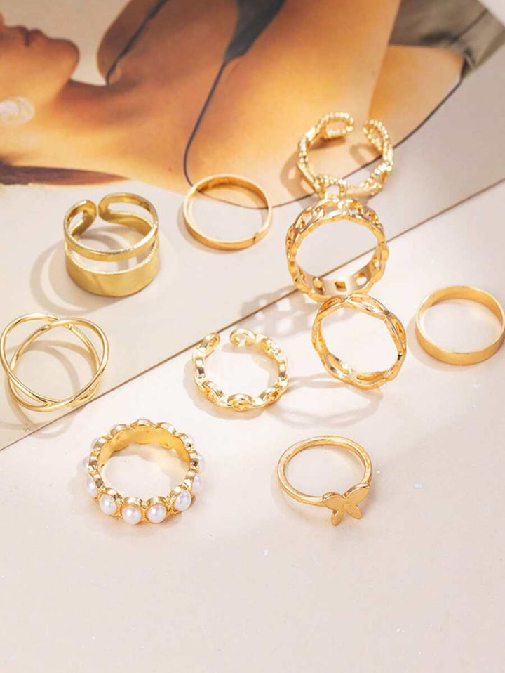 Set inele SHEIN, auriu