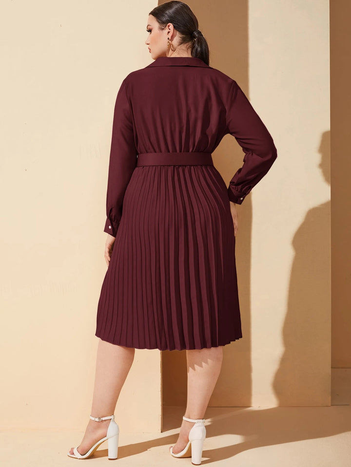 Rochie midi SHEIN, vișiniu