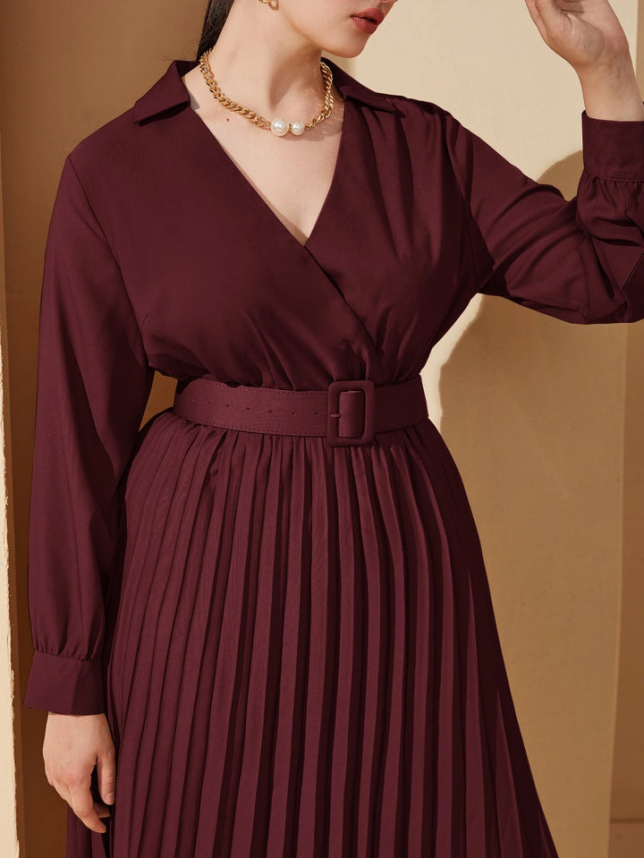 Rochie midi SHEIN, vișiniu