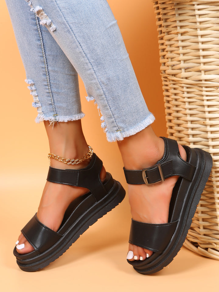 Sandale SHEIN, negru