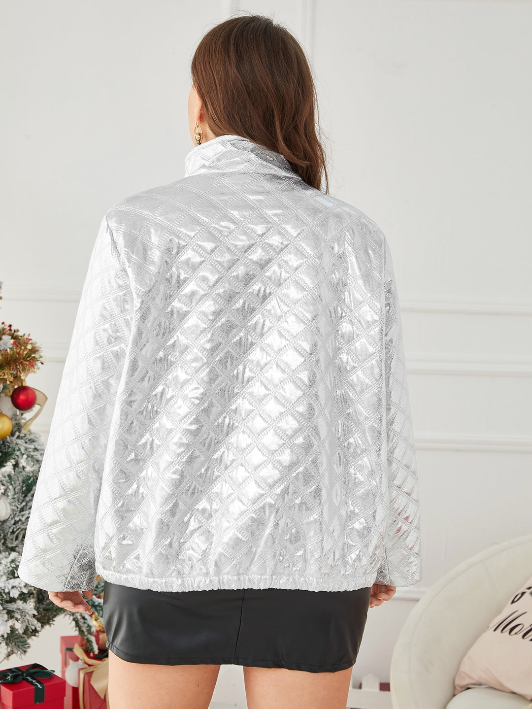 SHEIN Jacket, Silver