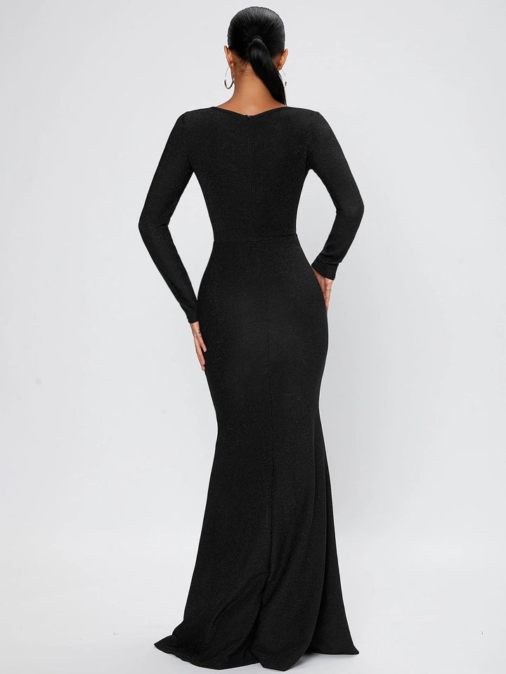 SHEIN maxi ruha, fekete