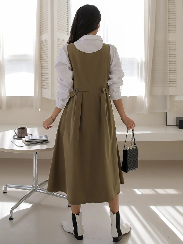 Sarafan SHEIN, khaki