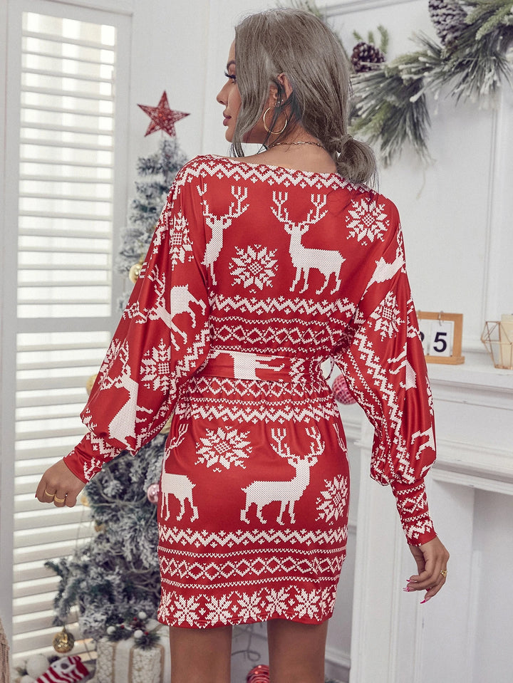 SHEIN mini ruha, piros