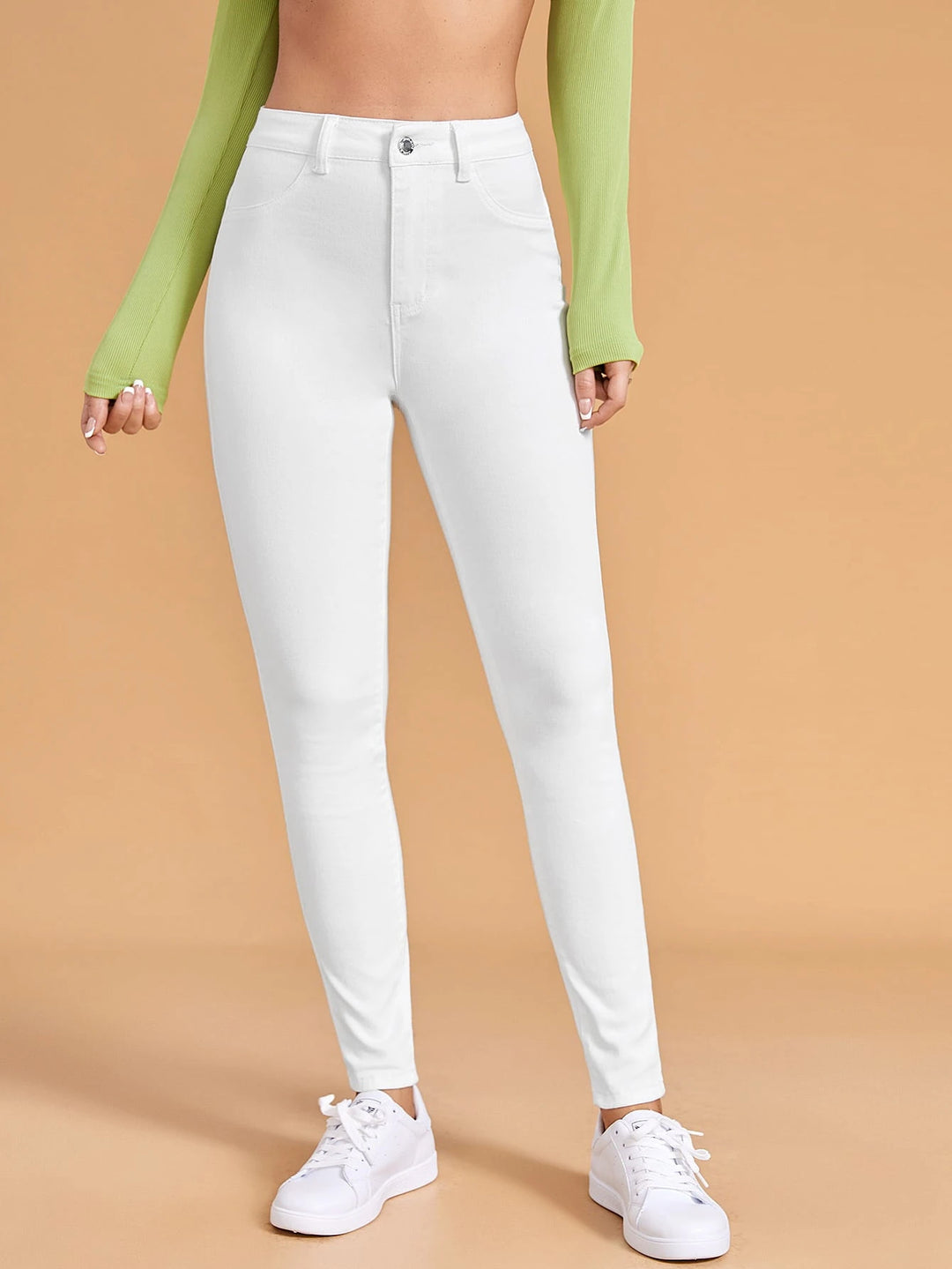 Jeans SHEIN, alb