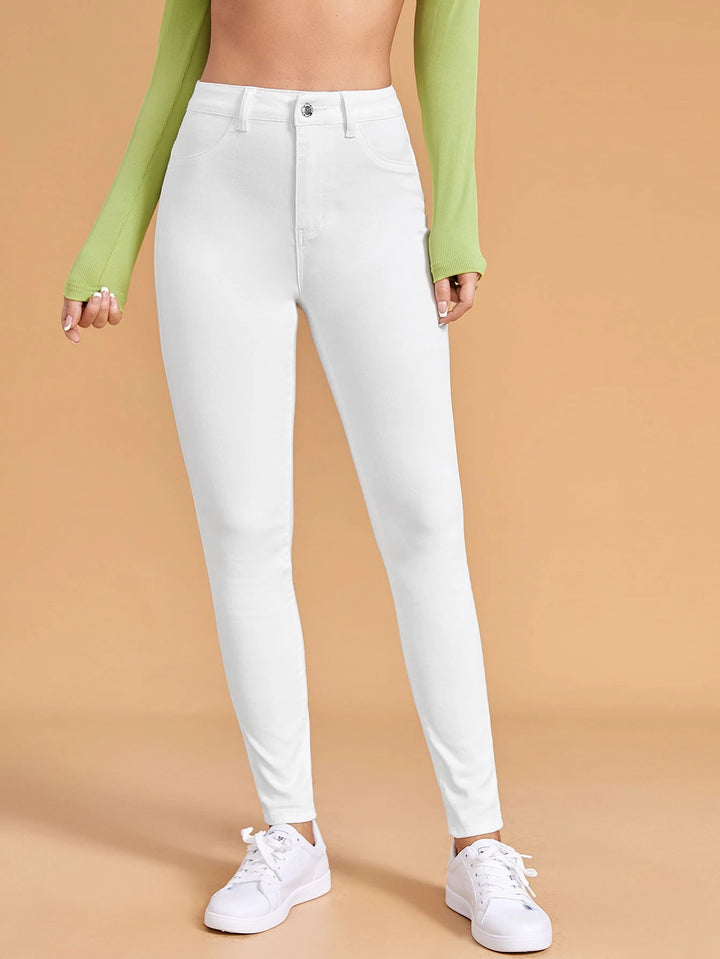 Jeans SHEIN, alb