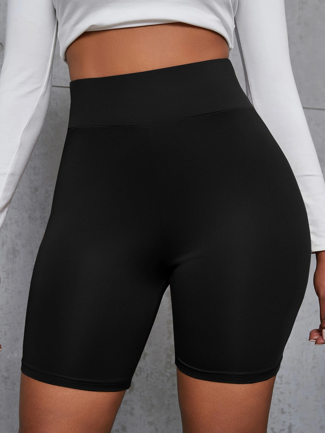 SHEIN rövid leggings, fekete