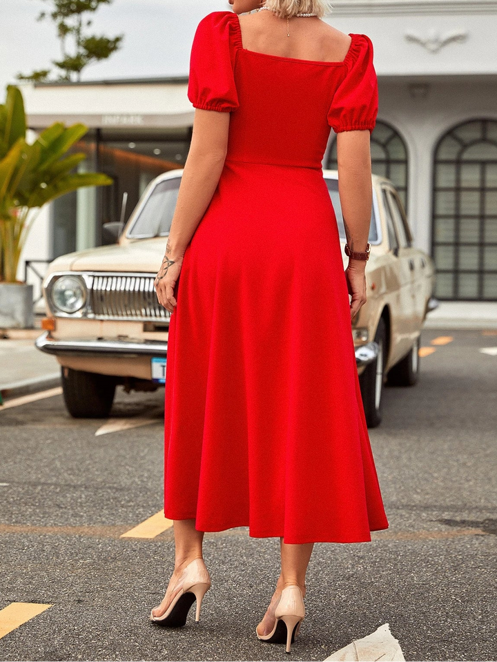 Rochie midi SHEIN, roșu