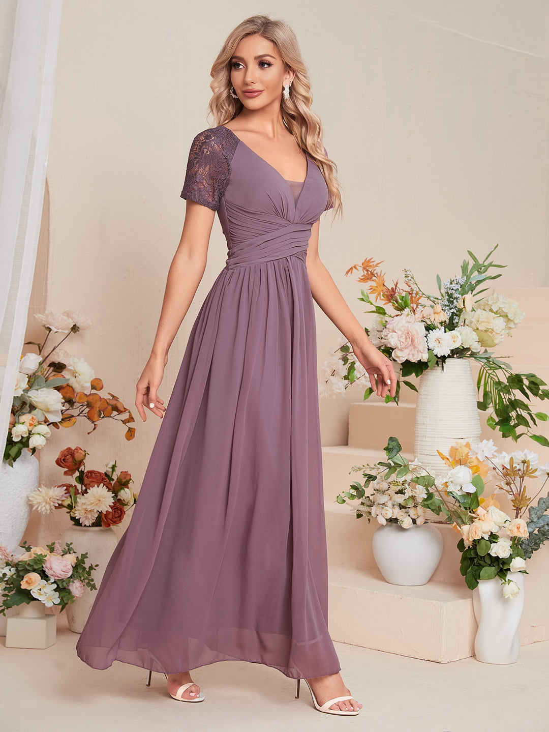 SHEIN lila maxi ruha