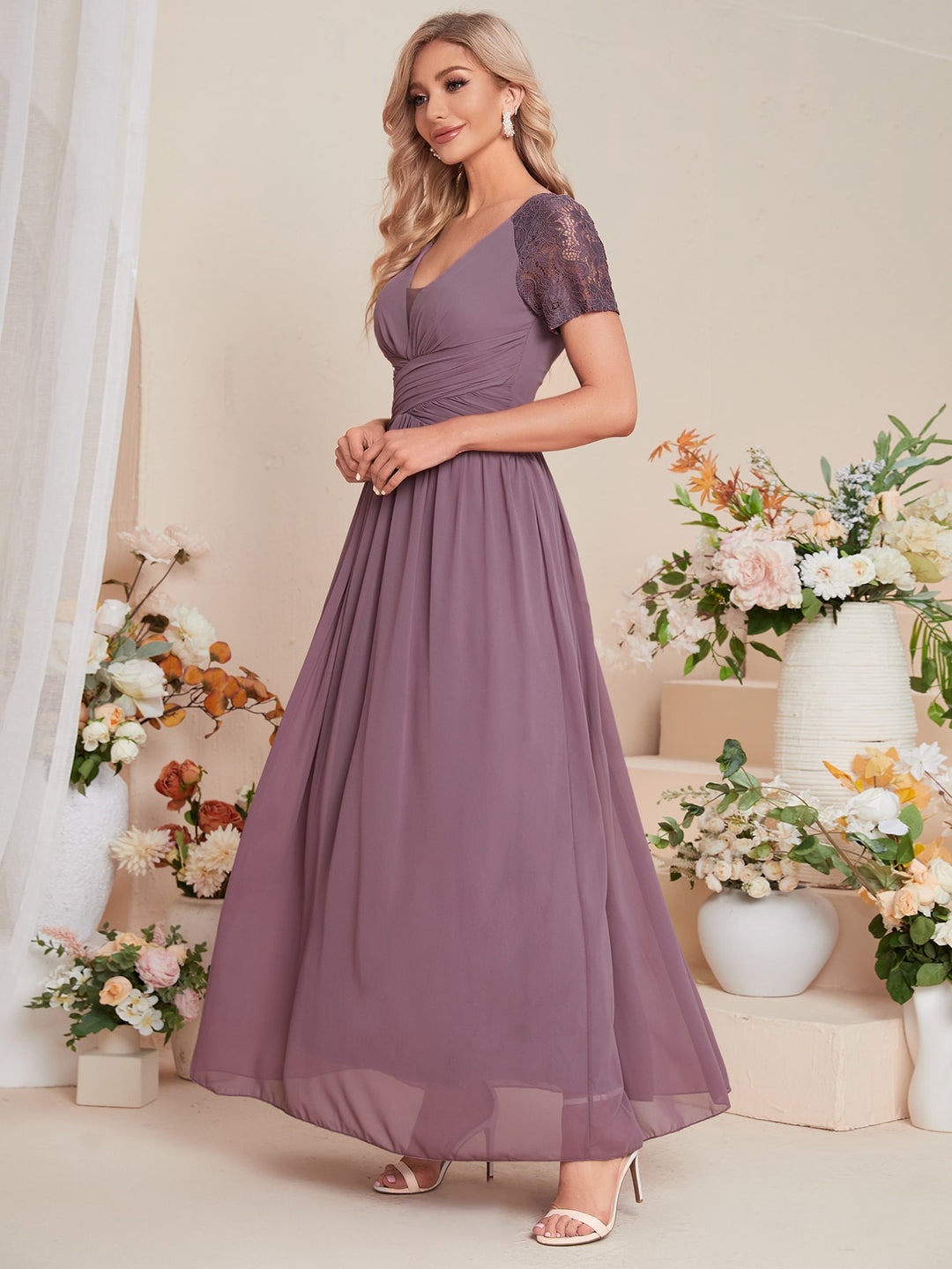SHEIN lila maxi ruha