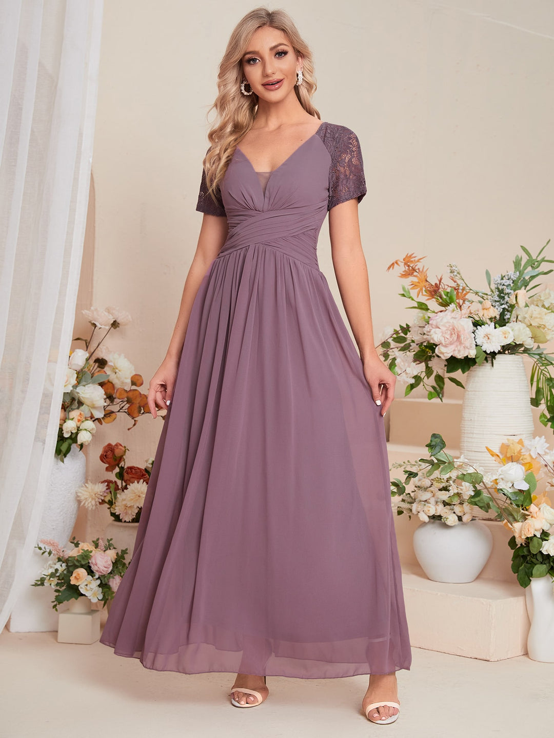 SHEIN lila maxi ruha