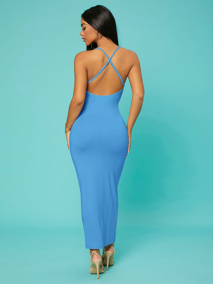 Rochie maxi SHEIN, albastru