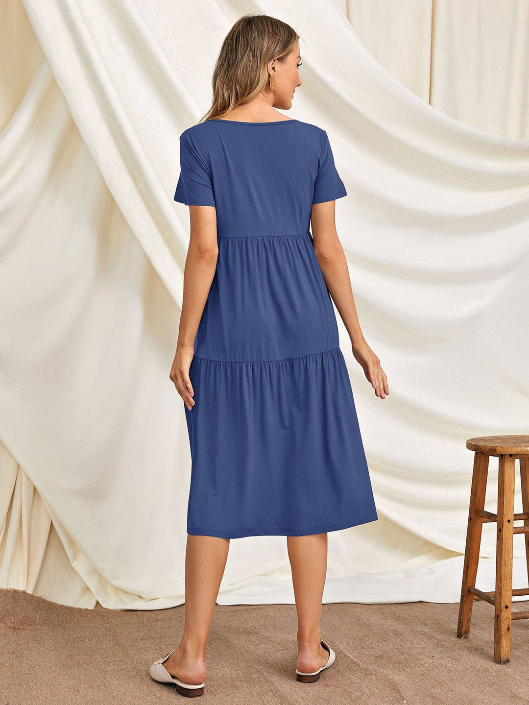 Rochie midi SHEIN, albastru