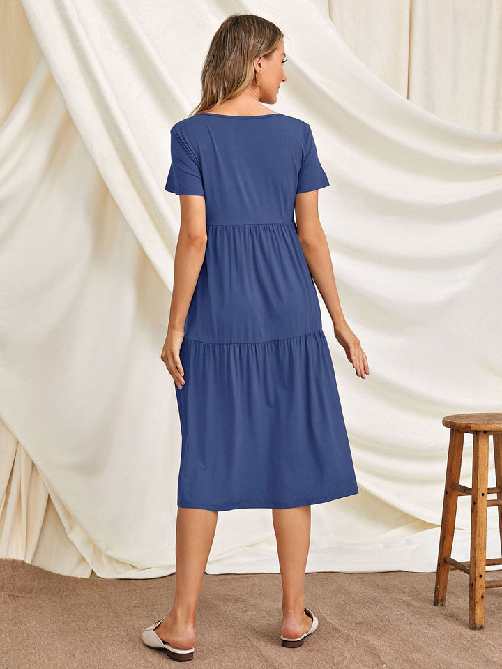 Rochie midi SHEIN, albastru