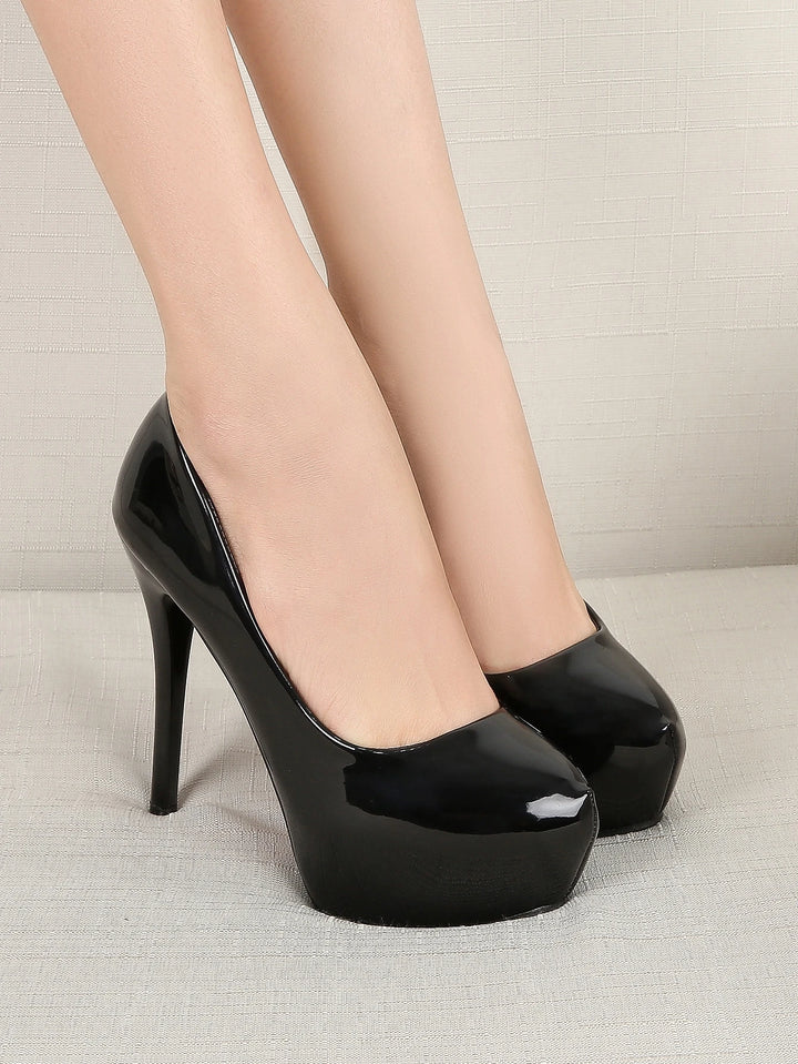 Pantofi cu toc SHEIN, negru