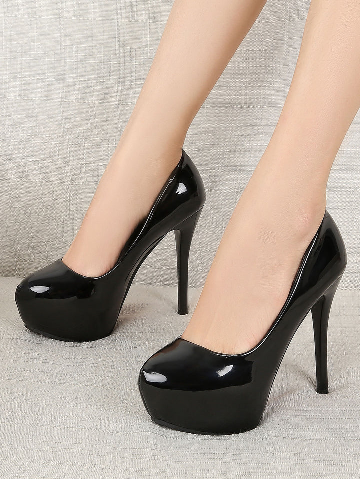 Pantofi cu toc SHEIN, negru