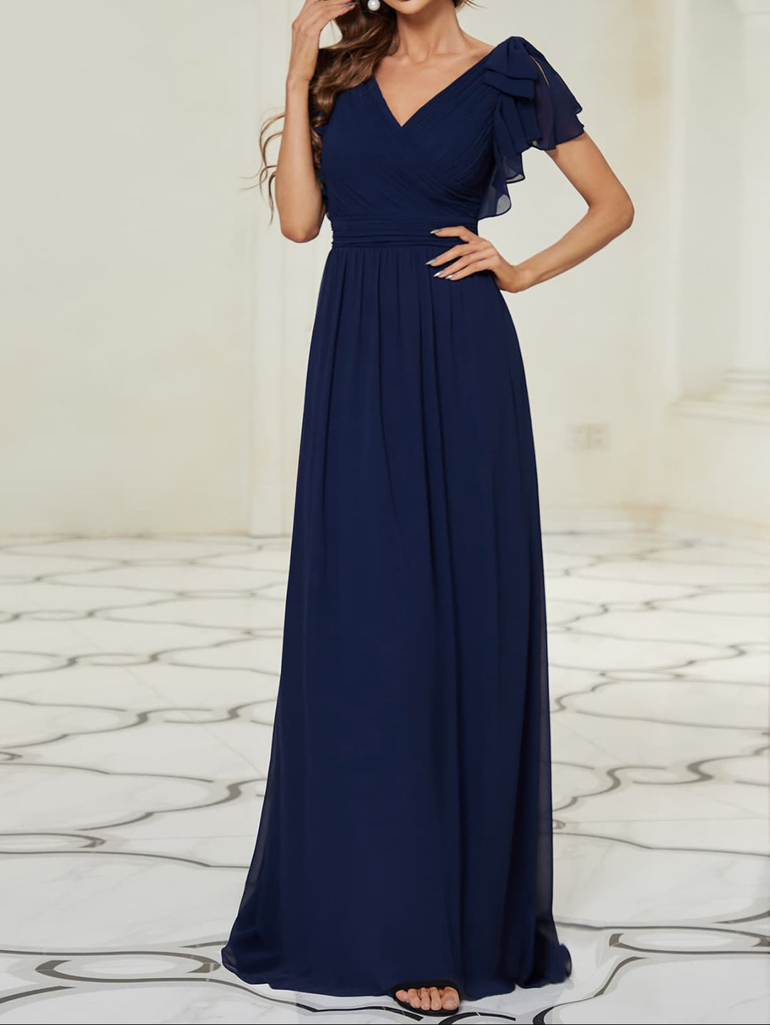 SHEIN maxi ruha, kék