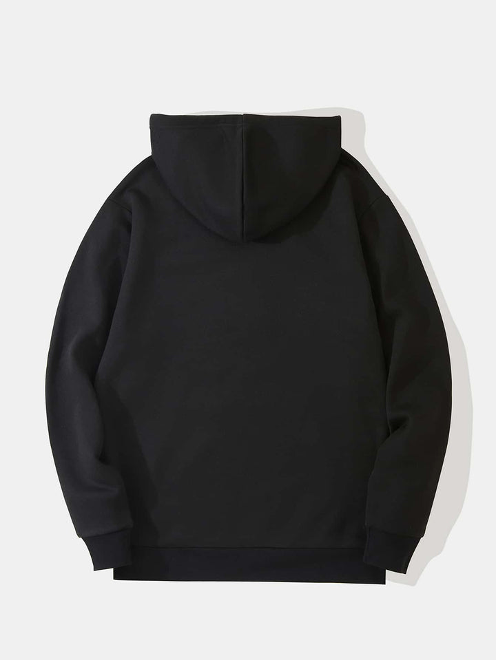 SHEIN kapucnis pulóver, fekete