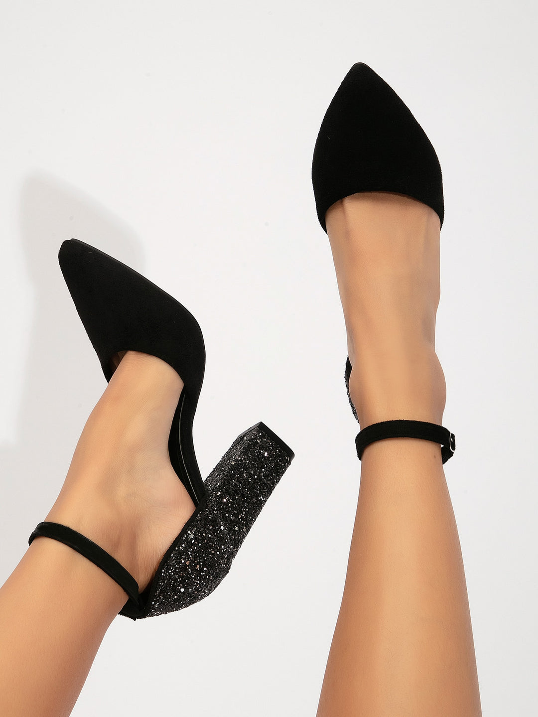 Pantofi cu toc SHEIN, negru