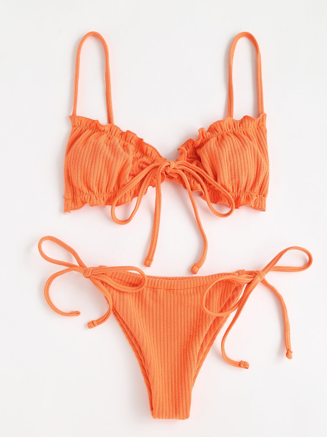 Set bikini SHEIN, portocaliu