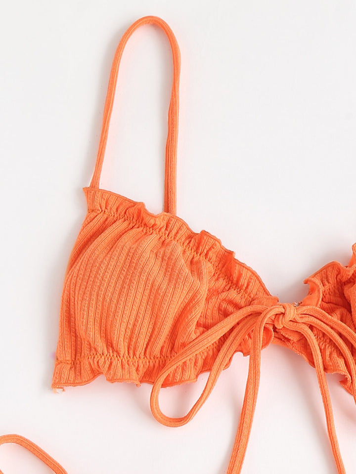 Set bikini SHEIN, portocaliu