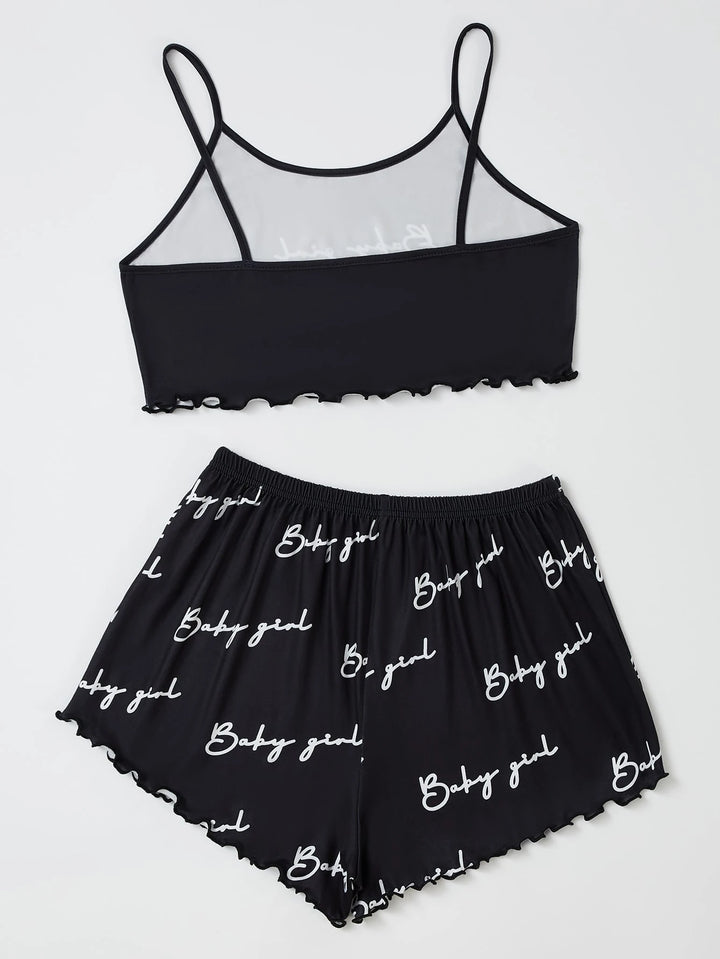 Shein pizsama szett, fekete