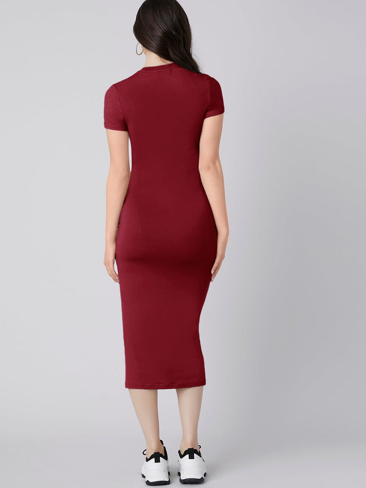 Rochie midi SHEIN, vișiniu