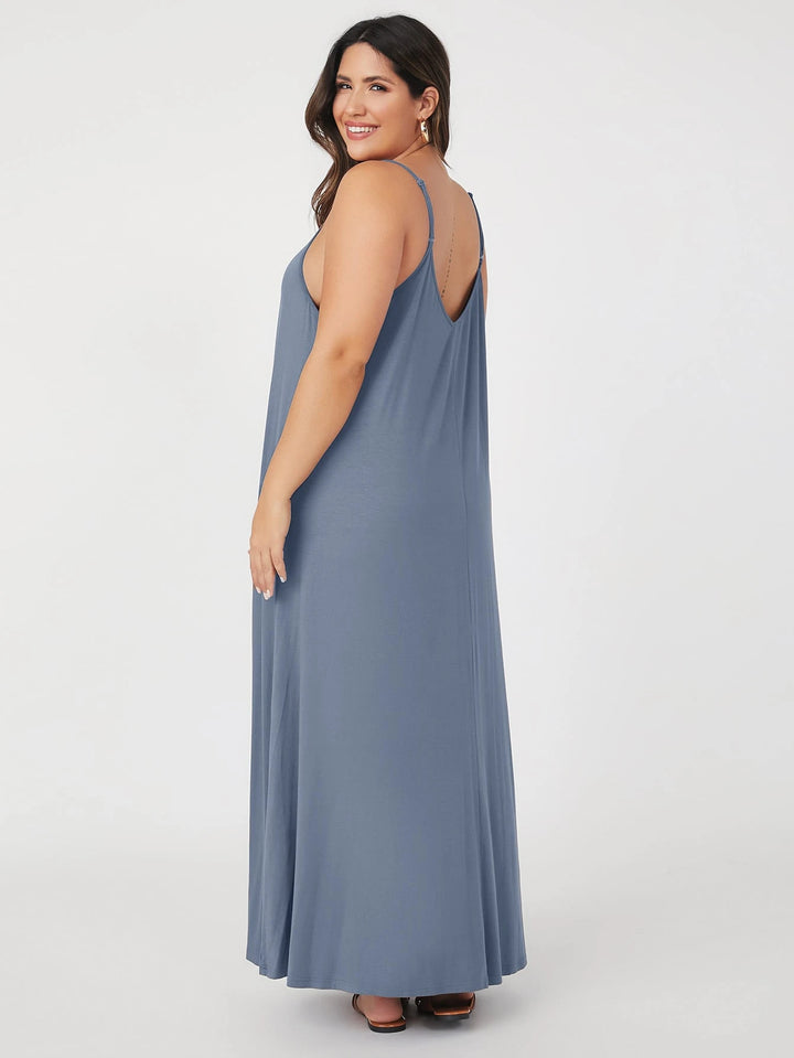 Rochie maxi SHEIN, albastru