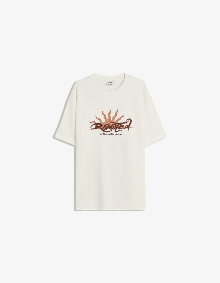 Póló BERSHKA, fehér
