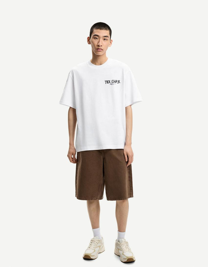 Póló BERSHKA, fehér