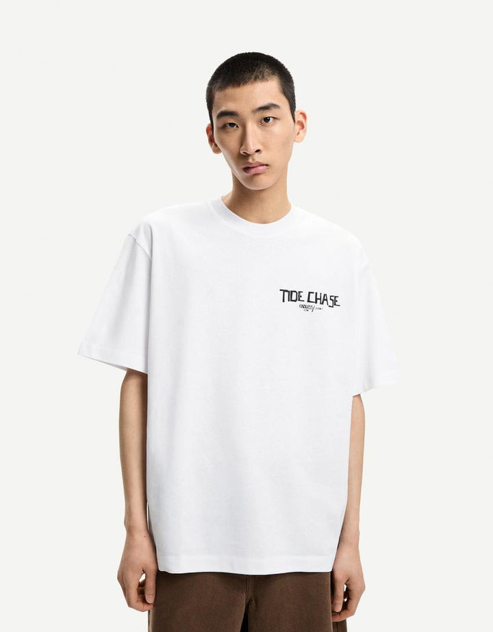Póló BERSHKA, fehér