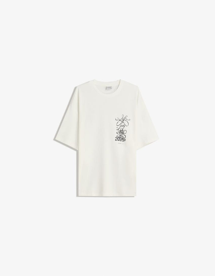Póló BERSHKA, fehér
